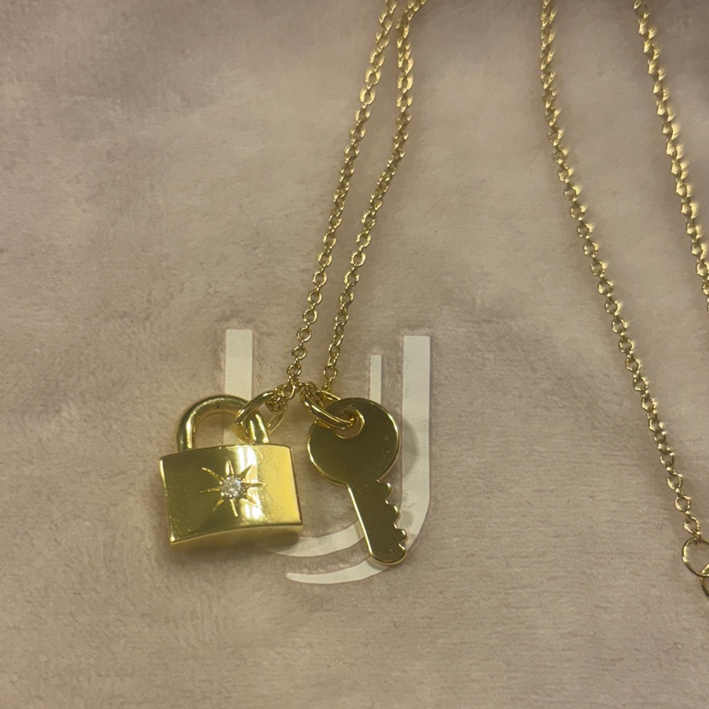 Uncommon James Gold Lock and Key Necklace